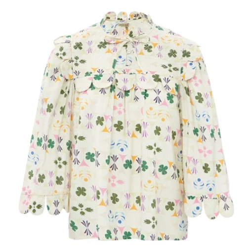 Stella Nova Nura Lee Blouse | Ecru -Trend Luxer Sales Store unnamed file 729