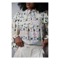 Stella Nova Nura Lee Blouse | Ecru -Trend Luxer Sales Store unnamed file 733