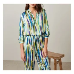 Hartford Codex Printed Blouse | Blue -Trend Luxer Sales Store unnamed file 757