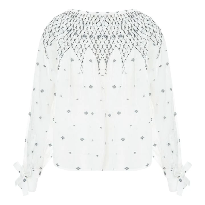 Cecile Embroidered Blouse | White 5 Cecile Embroidered Blouse | White - Image 5