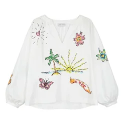 Bora Bora Blouse | White