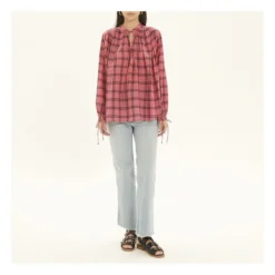 New Cigar Striped Blouse | Pink -Trend Luxer Sales Store unnamed file 790