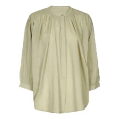 Cotton Voile Balloon Blouse | Eucalyptus