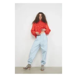 Stella Nova Amalie Silk Blouse | Orange -Trend Luxer Sales Store unnamed file 812