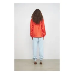Stella Nova Amalie Silk Blouse | Orange -Trend Luxer Sales Store unnamed file 813