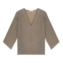 Masscob Roya Linen Blouse | Bronze