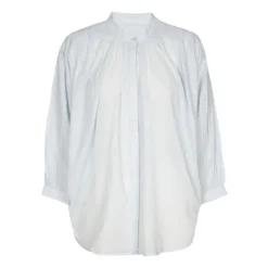 Cotton Voile Balloon Blouse | Light Blue