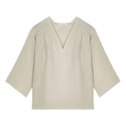 Masscob Olaria Linen Blouse | Ecru