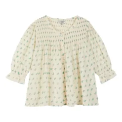 Jonquille Embroidered Smock Blouse - Women’s Collection | Purple