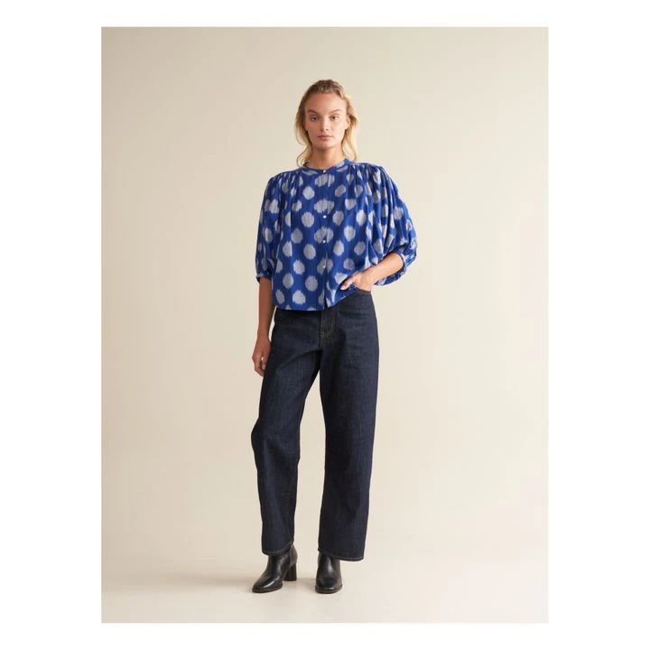 Bellerose Ink Printed Blouse - Women's Collection | Blue 2 Bellerose Ink Printed Blouse - Women's Collection | Blue - Image 2