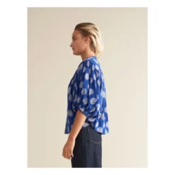 Bellerose Ink Printed Blouse - Women's Collection | Blue 11 Bellerose Ink Printed Blouse - Women's Collection | Blue -Trend Luxer Sales Store unnamed file 887