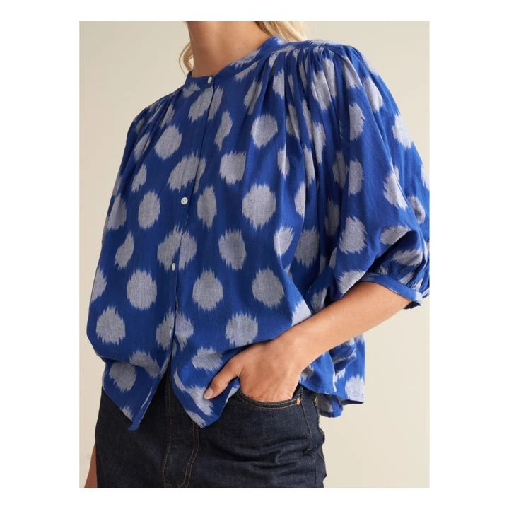 Bellerose Ink Printed Blouse - Women's Collection | Blue 5 Bellerose Ink Printed Blouse - Women's Collection | Blue - Image 5