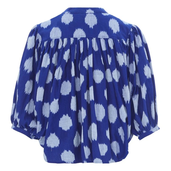 Bellerose Ink Printed Blouse - Women's Collection | Blue 8 Bellerose Ink Printed Blouse - Women's Collection | Blue - Image 8