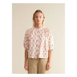 Bellerose Ink Embroidered Blouse - Women's Collection | Pink -Trend Luxer Sales Store unnamed file 900
