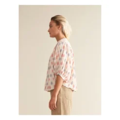 Bellerose Ink Embroidered Blouse - Women's Collection | Pink -Trend Luxer Sales Store unnamed file 901