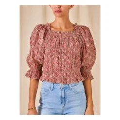 Lana Blouse | Red -Trend Luxer Sales Store unnamed file 926