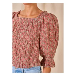 Lana Blouse | Red -Trend Luxer Sales Store unnamed file 927