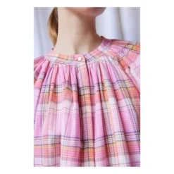 Thalia Checked Blouse | Pink -Trend Luxer Sales Store unnamed file 967