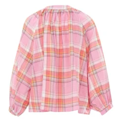 Thalia Checked Blouse | Pink -Trend Luxer Sales Store unnamed file 971