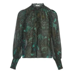 ULLA JOHNSON Ida Blouse | Forest Green